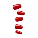 Impress Color Nails Medium Coffin Shape 510 Reddy Or Not
