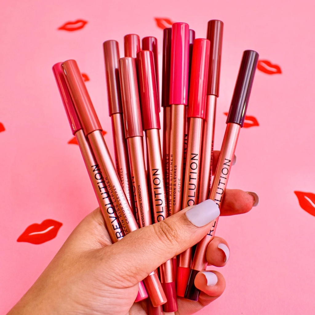 Revolution Stain Kiss Lipliner Crayon A levres Rose