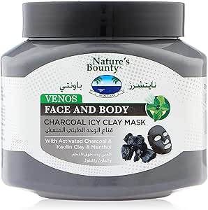 Nature's Bounty Face & Body Charcoal  Clay Mask 300 Ml