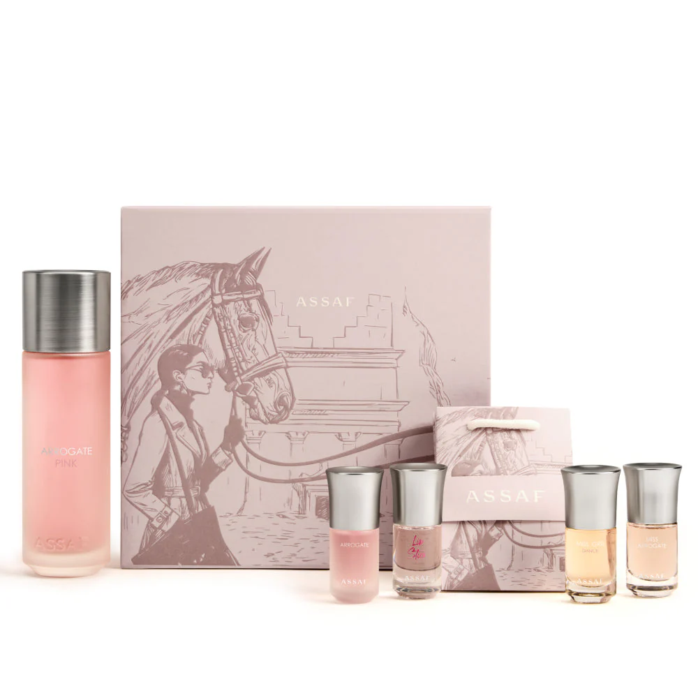 Assaf Arrogate Pink Perfume Box 5 pieces