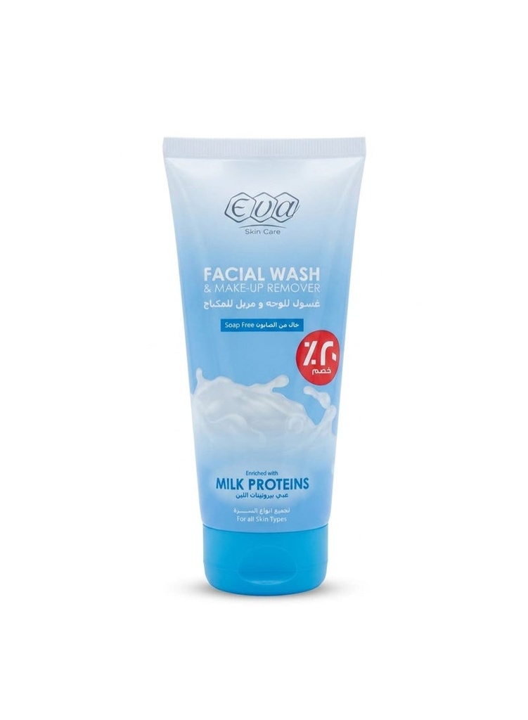 Eva Facial Wash & Makeup Remover With milk Proteins 150ml
