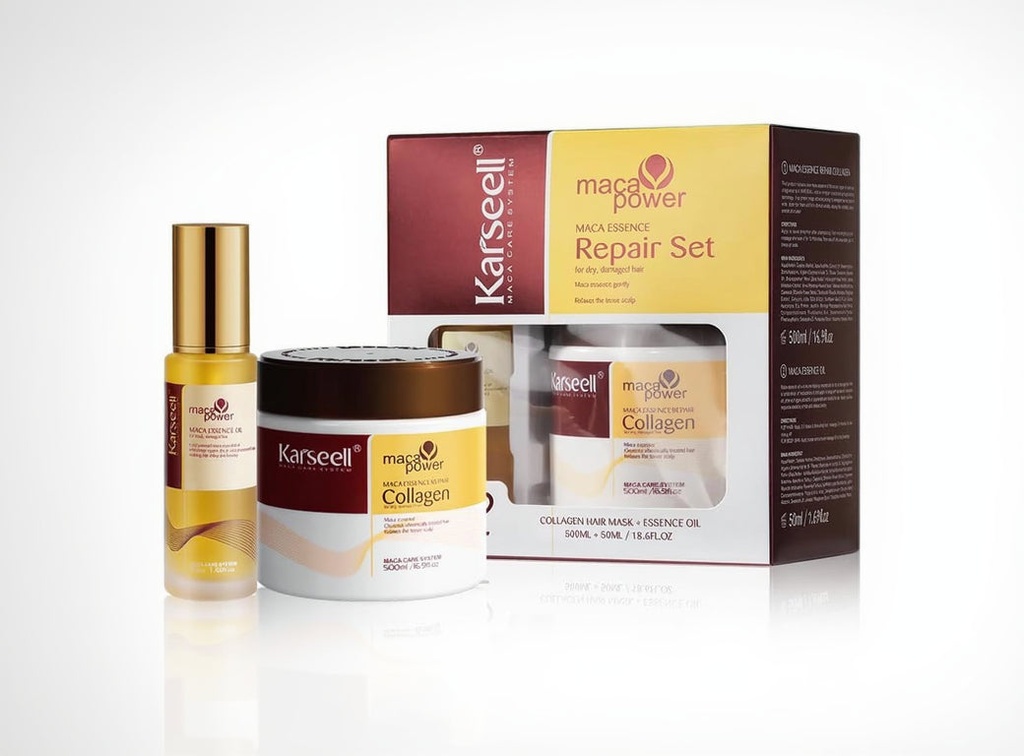 Karseell Hair Repair Set(Collagen Mask 500ml+oil 50ml)