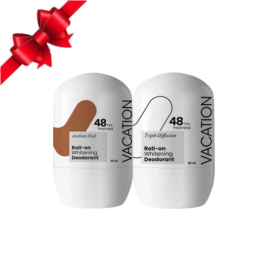 Vacation Whitening Deodorant Arabian Oud 50ml + Whitening Deodorant Tripple Diffusion 50 ml 