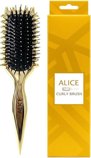 Alice Curly Hair Brush Styling No.AS-501 Gold 