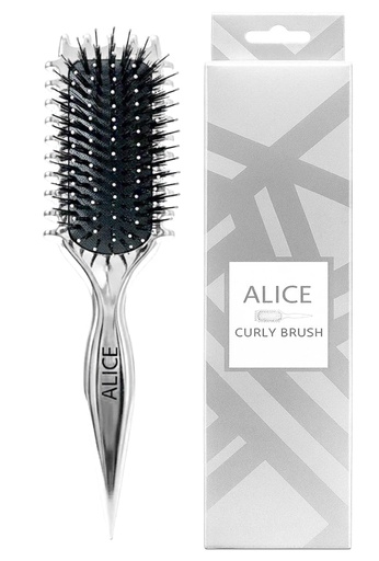 Alice Curly Hair Brush Styling No.AS-501 Silver 